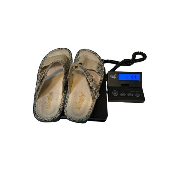 Alegria Keara Fawn Fancy Wedge Comfort Sandals Leather Size 39 US 8.5-9 - Picture 9 of 9